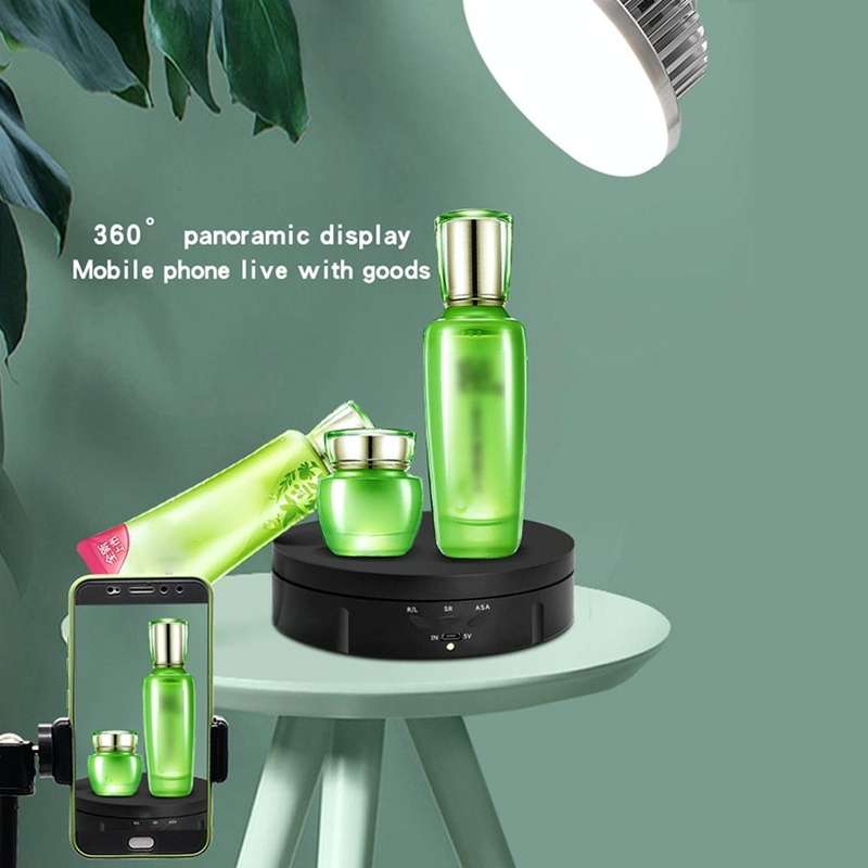 14.6cm USB Electric Rotating Turntable Display Stand Video Shooting Props Turntable for Photograp...