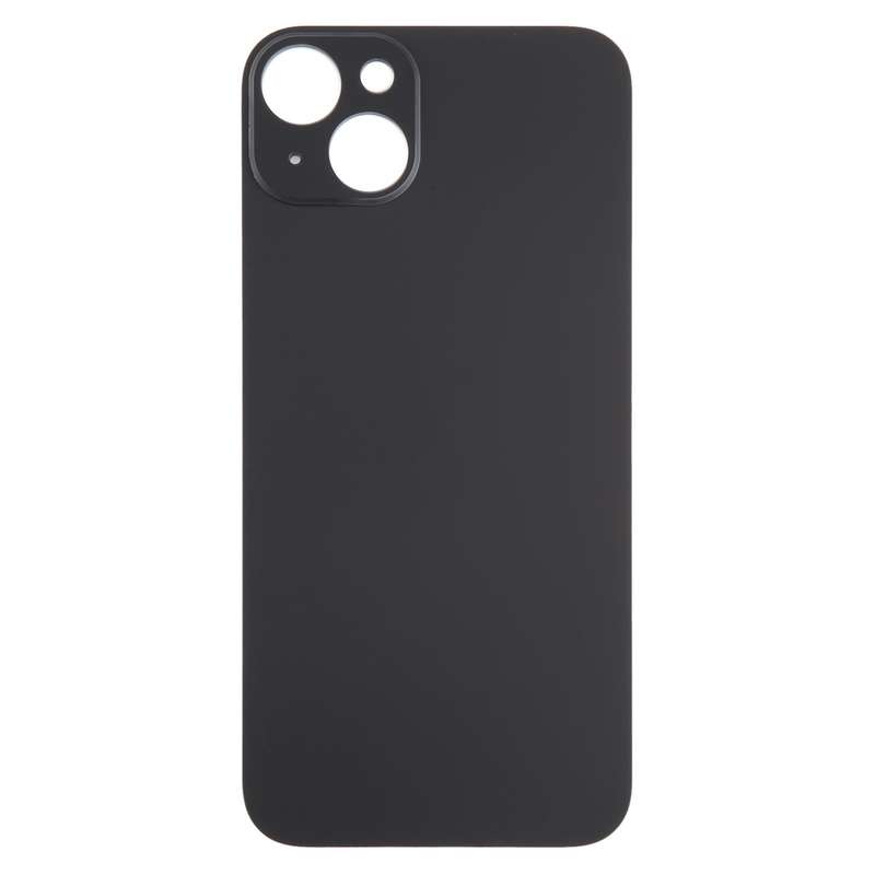For iPhone 15 Plus Glass Battery Back Cover(Black)