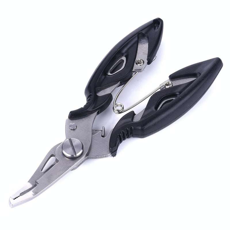 HENGJIA QT014 Multifunctional Stainless Steel Jaw Fishing Pliers Scissors Hook Removal Tool Line ...