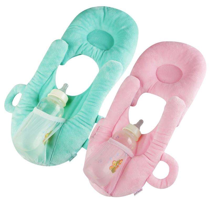 Infant Baby Bottle Rack Free Hand Bottle Holder Cotton Baby Milk Bottle Feeding Learning Nursing ...