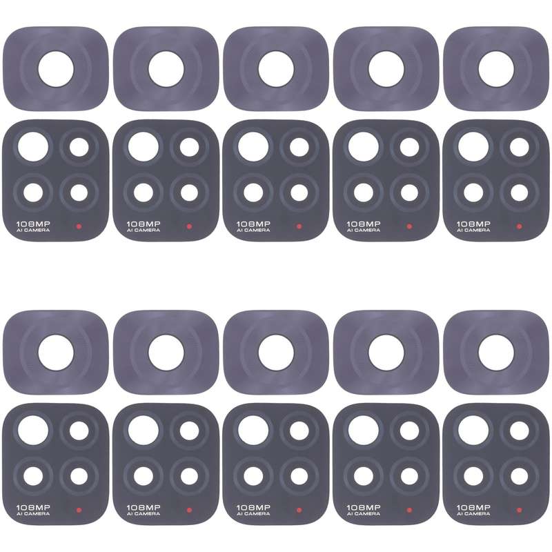 10 PCS Back Camera Lens For Xiaomi 11i/Redmi Note 11 Pro China/Redmi Note 11 Pro+ 5G/11i HyperCha...