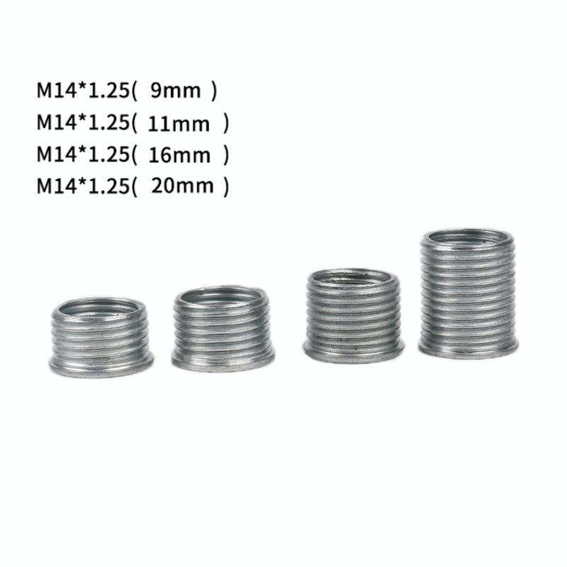 5 PCS/Set 14mm Spark Plug Hole Thread Repair Tool Tap Regenerator