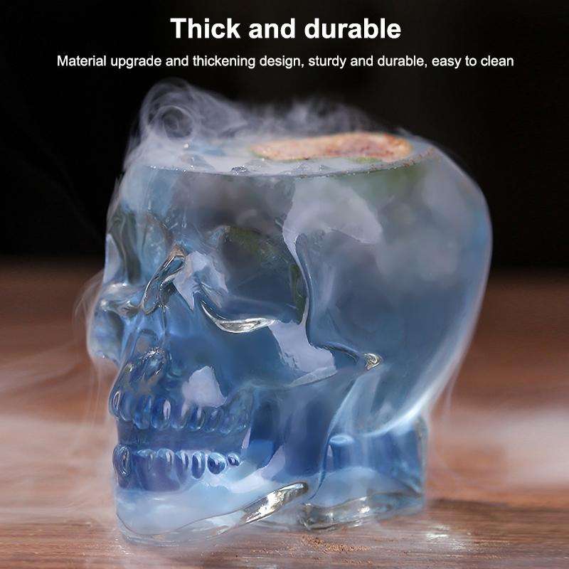 Crystal Skull Head Vodka Whiskey Shot Glass(Transparent)