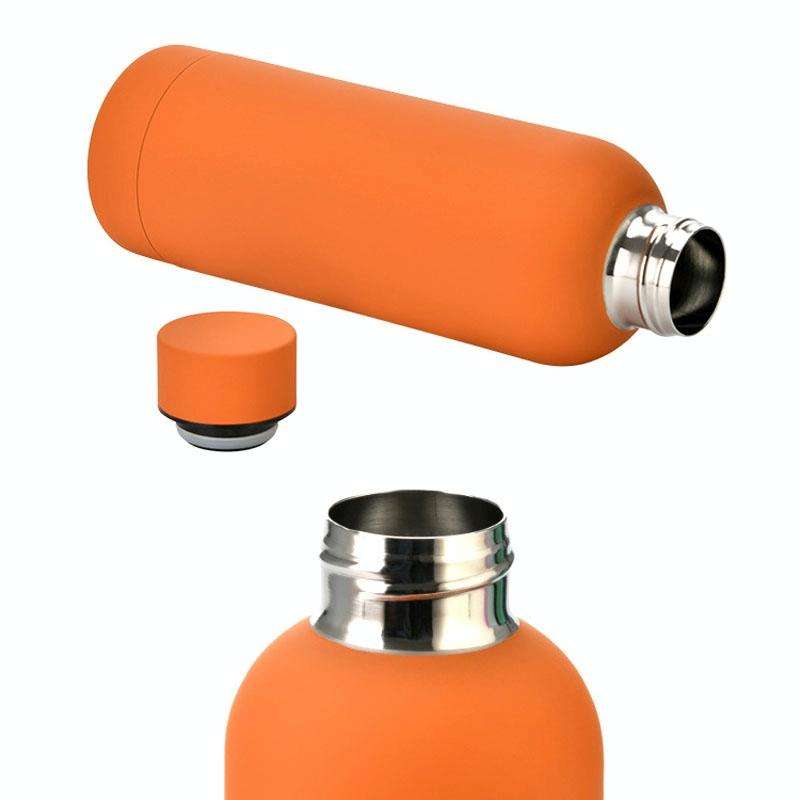 Stainless Steel Outdoor Matte Water Bottle Portable Sports Water Cup Rubber Paint Insulation Cup(...