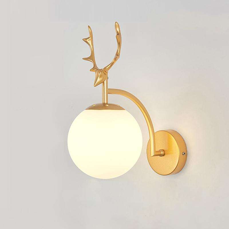 LED Glass Wall Bedroom Bedside Lamp Living Room Study Staircase Wall Lamp, Power source: 5W White...
