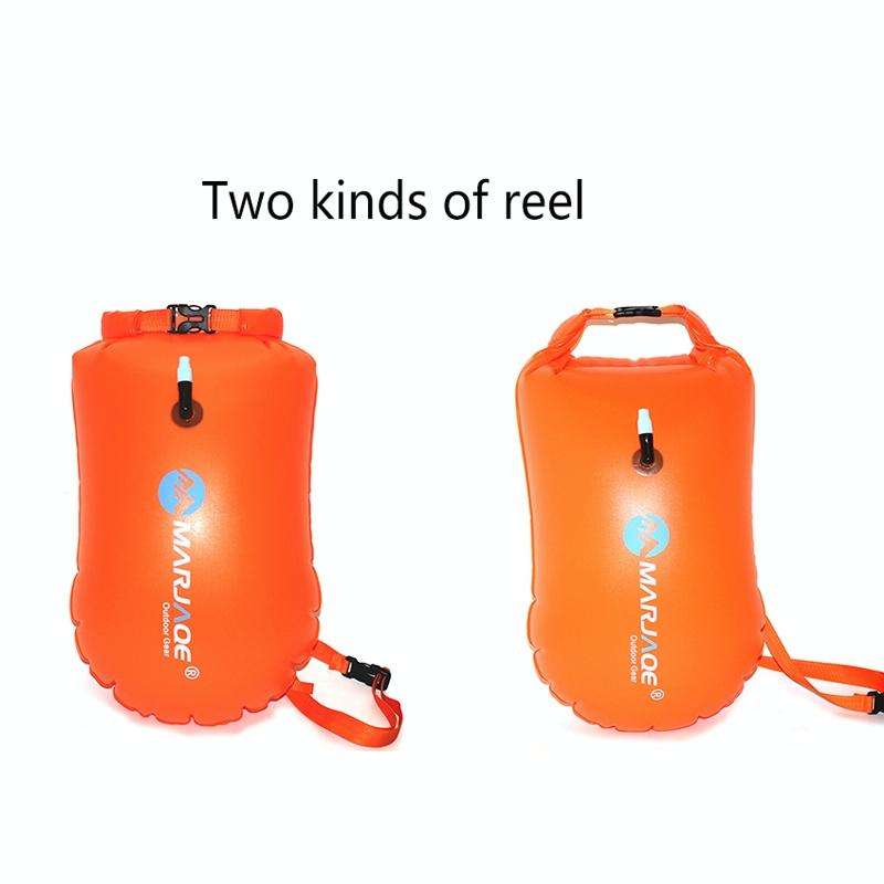 MARJAQE MR802 20L Swimming Inflatable Drift Bag Portable Outdoor Waterproof Storage Bag(Vibrant O...