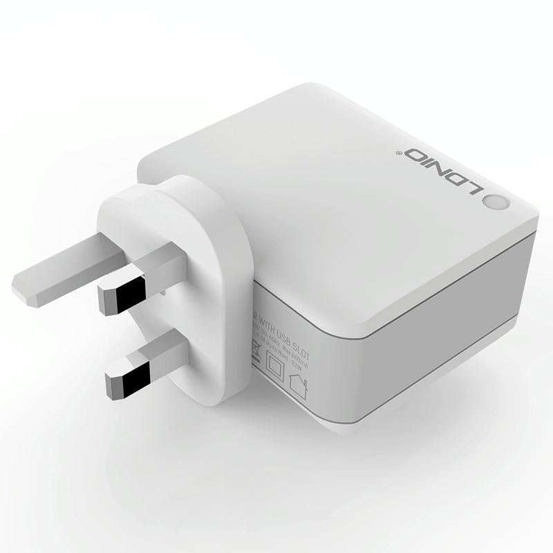 LDNIO A4403 4.4A 4 x USB Ports Smart Travel Charger, UK Plug