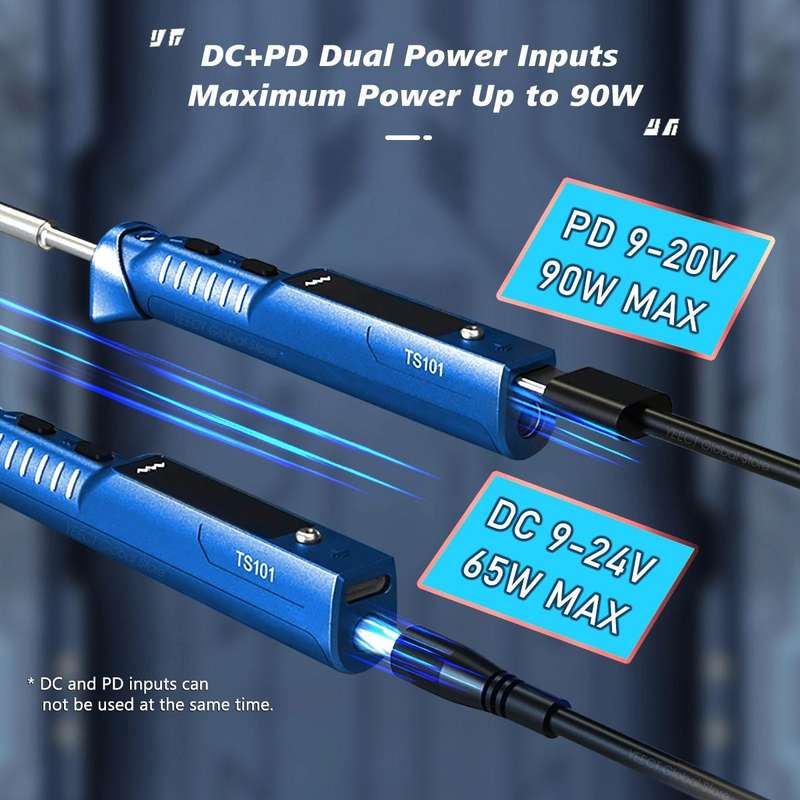 MINIWARE TS101 PD DC Soldering Iron 90W Portable Soldering Pen(With D24 Soldering Iron Head)