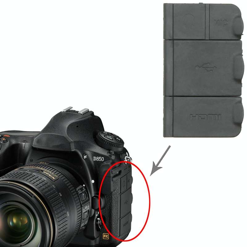 For Nikon D850 OEM USB Cover Cap