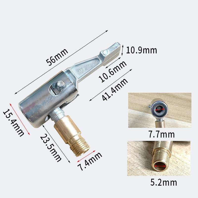 2pcs Vehicle Inflatable Pump Tube Joint Tire Mouth Gas Mouth Tube Fast Connector Inflatable PumpT...