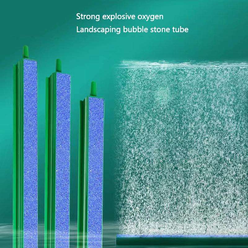 Single Head 18 inch Oxygenation Pump Aeration Tube Bubble Wall Fish Tank Decorative Air Strip Sto...