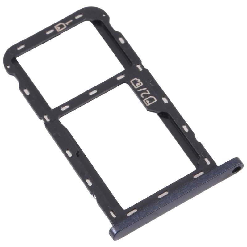 For ZTE Blade A72 SIM Card Tray + SIM Card Tray / Micro SD Card Tray (Grey)