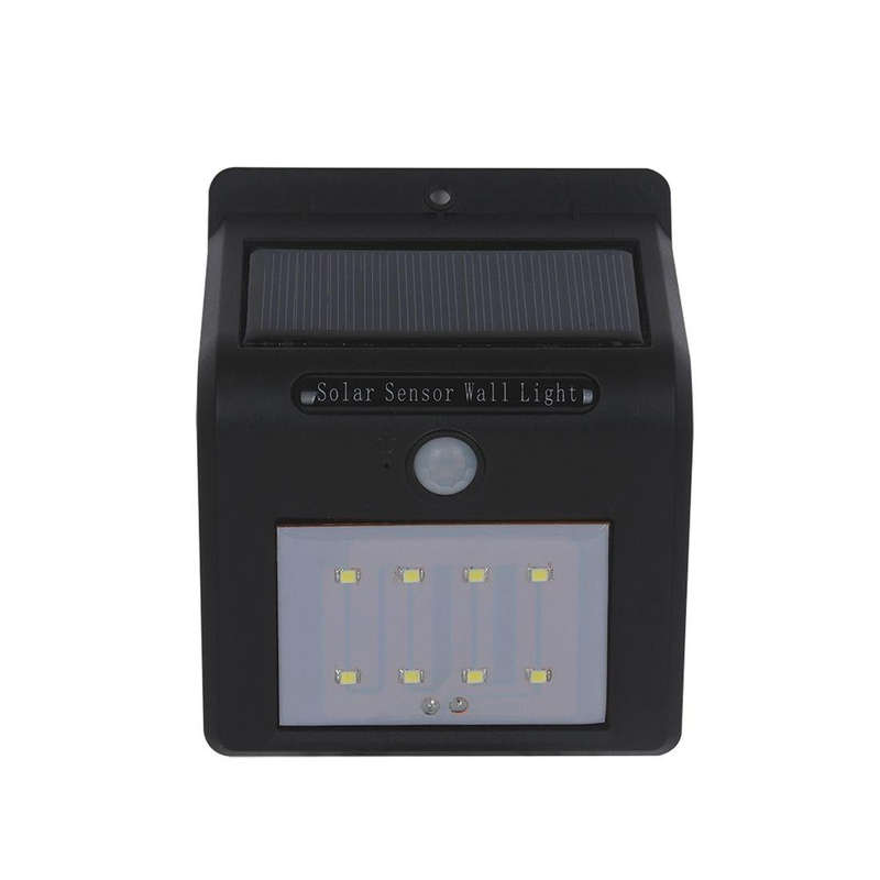 IP65 Waterproof White Light, 8 LEDs Solar Motion Sensor Wall Light with Solar Panel
