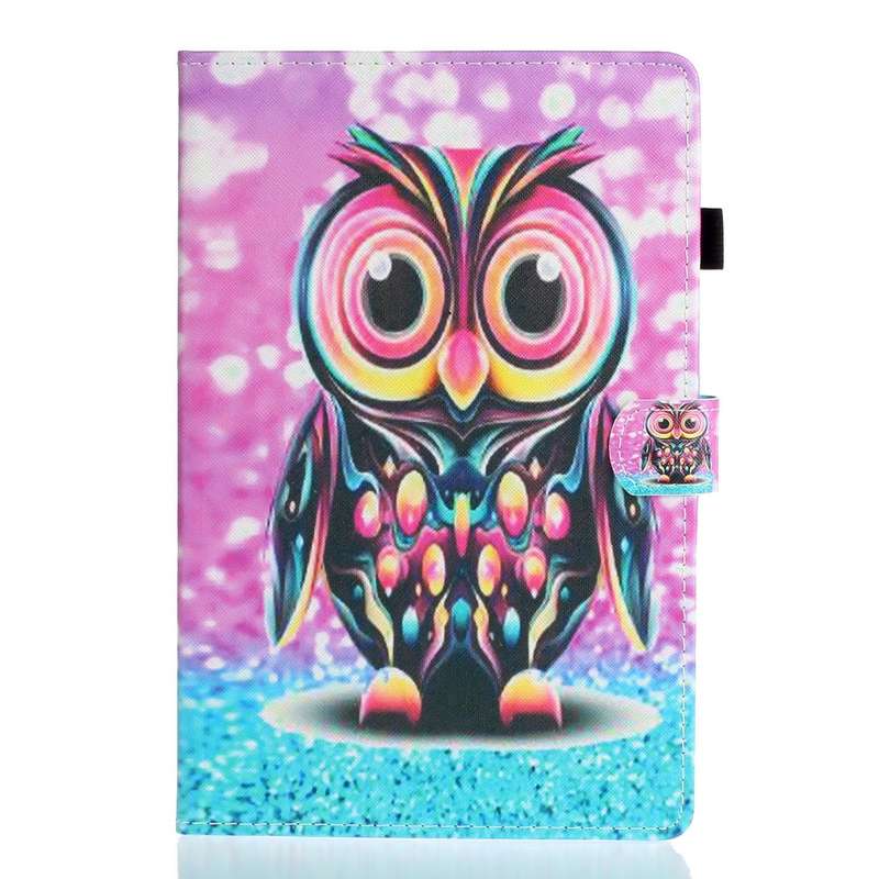 For Lenovo Tab M10 Plus 10.6 3rd Gen 2022 Coloured Drawing Smart Leather Tablet Case(Owl)