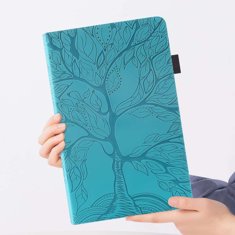 For Samsung Galaxy Tab S6 Lite P610 Life Tree Series Horizontal Flip Leather Case with Holder & C...
