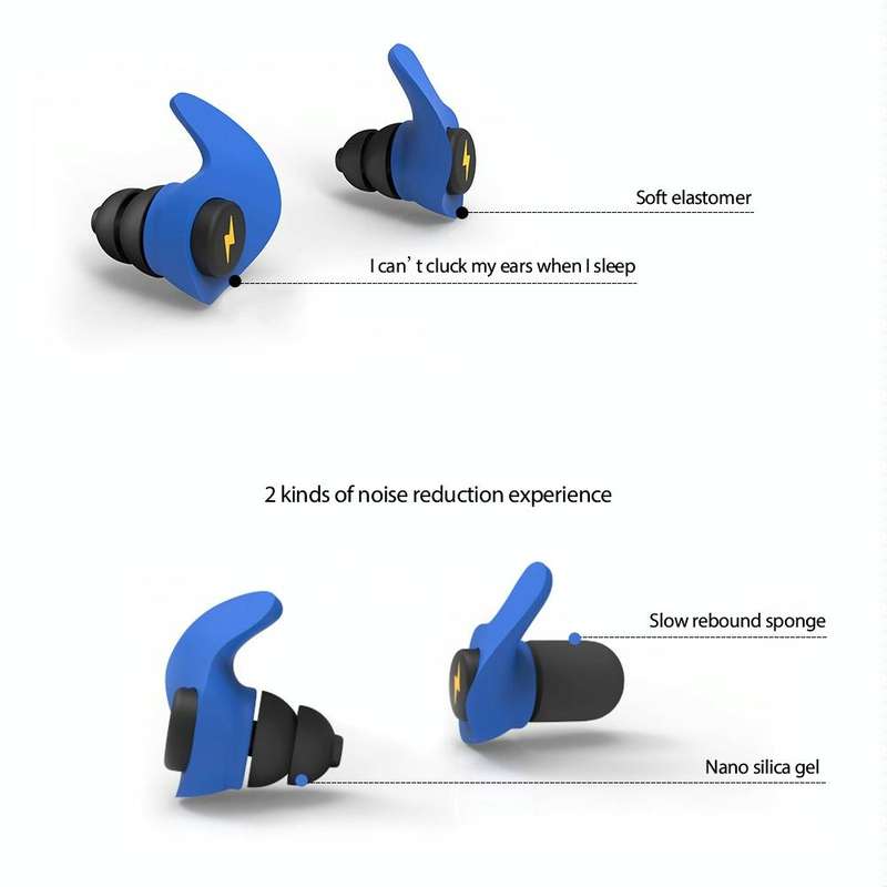 Anti-noise Sleep Earplugs Soundproof Earplugs(Red)