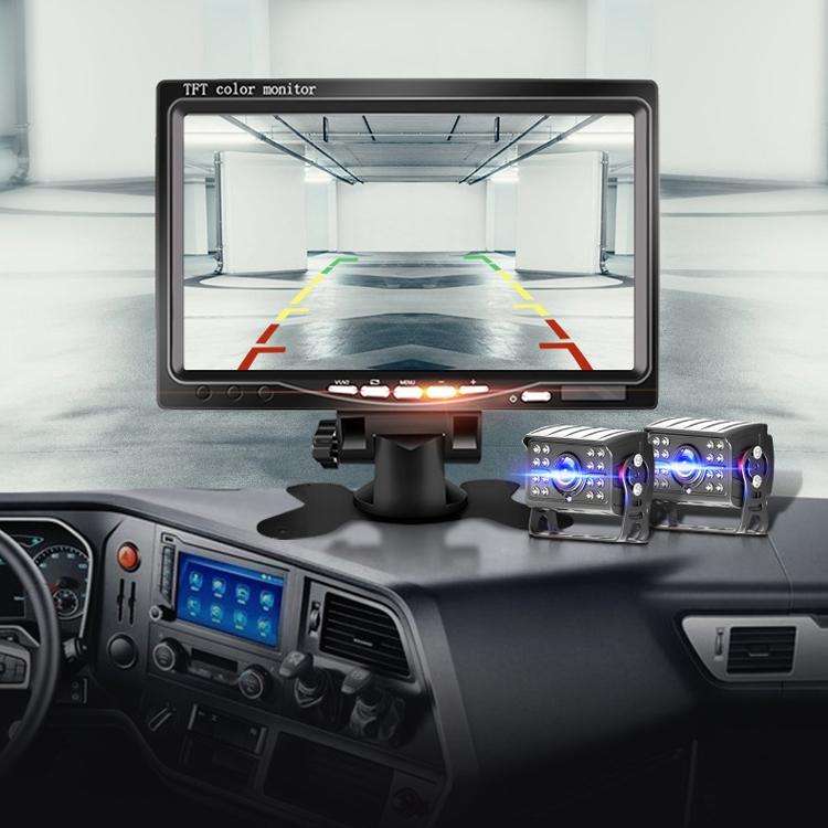 Big Truck 7 Inch Display Night Vision Camera Reversing Monitoring System Car HD Inverted Video, R...