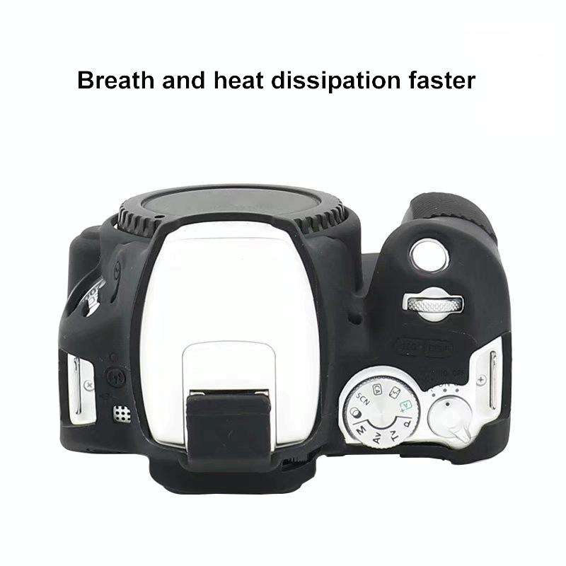 For Canon EOS 250D Soft Silicone Protective Case (Black)