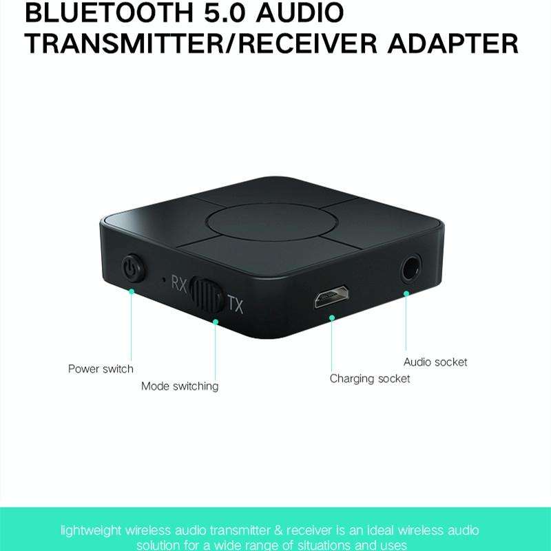 KN326 Bluetooth Audio Receiver Transmitter 5.0 Two-in-one Bluetooth Adapter for Hands-free Calls