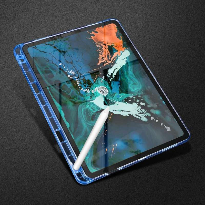 Highly Transparent TPU Soft Protective Case for iPad Pro 11 inch (2018), with Pen Slot (Transparent)