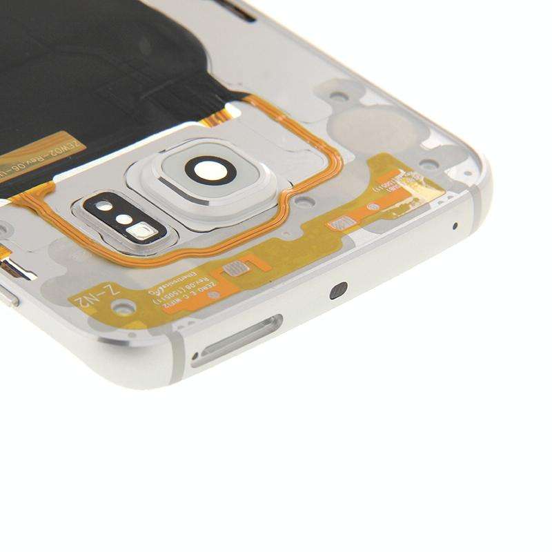 For Galaxy S6 Edge / G925 Back Plate Housing Camera Lens Panel with Side Keys and Speaker Ringer ...