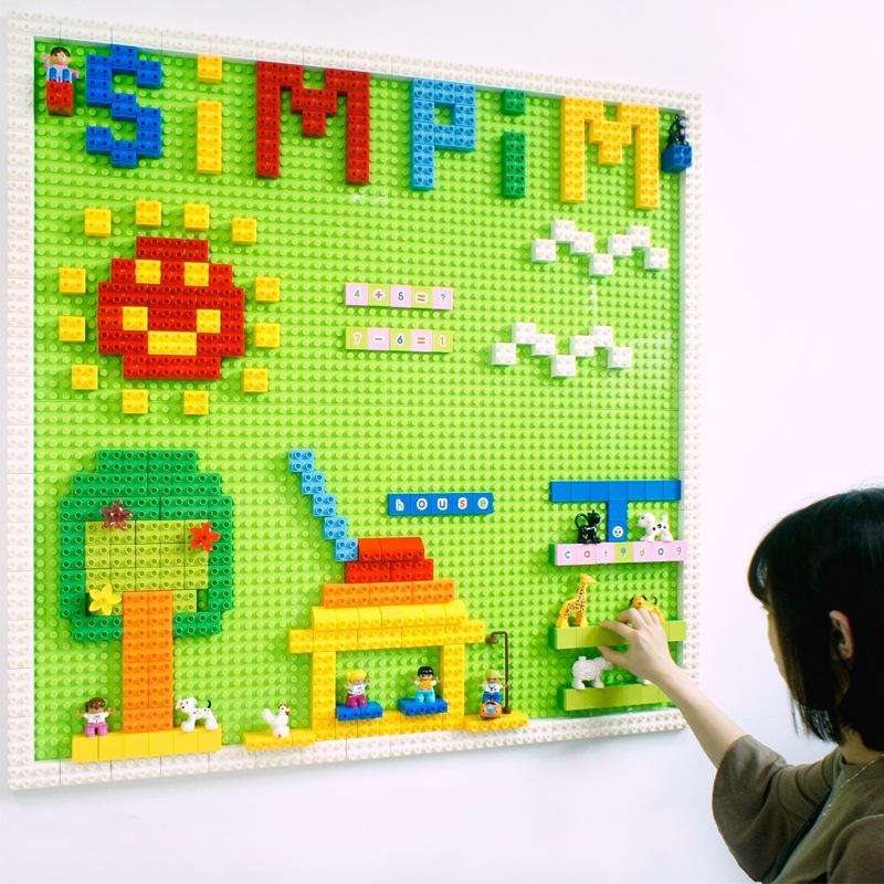Big Bricks Base Plate Building Blocks Toys for Children(Green)