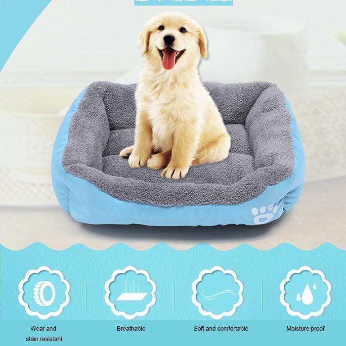 Candy Color Four Seasons Genuine Warm Pet Dog Kennel Mat Teddy Dog Mat, Size: S, 433210cm (Orange)