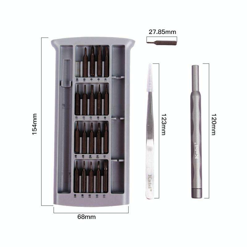 Kaisi K-3022B 22 in1 High Precision Screwdriver Set Magnetic Screwdriver Bits