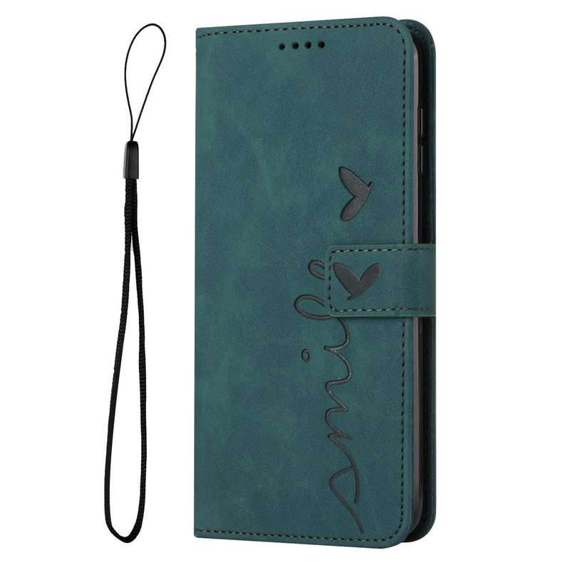 For Tecno Camon 17 Pro/Camon 17P Skin Feel Heart Pattern Leather Phone Case(Green)
