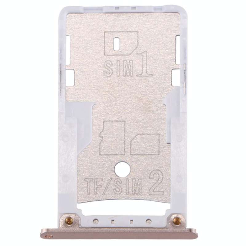 For Xiaomi Redmi 3 & 3s SIM & SIM / TF Card Tray(Gold)