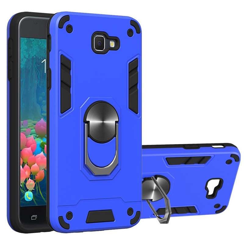 For Samsung Galaxy J5 Prime 2 in 1 Armour Series PC + TPU Protective Case with Ring Holder(Dark B...