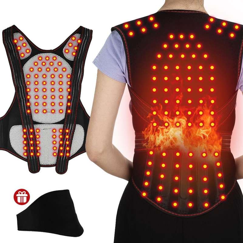 HailiCare Larger Version Household Neck Back Waist Protector Waistcoat Warm Vest Protective Gear ...