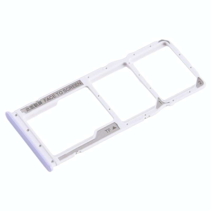 For Xiaomi Redmi 12C SIM Card Tray + SIM Card Tray + Micro SD Card Tray (Purple)