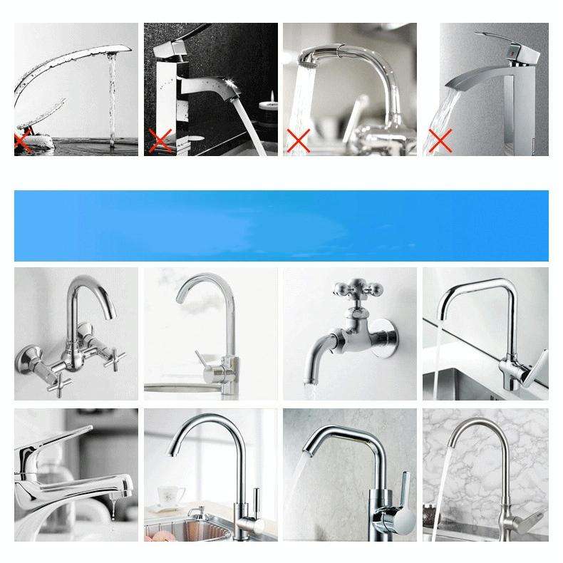 Zoosen Electric Hot Water Faucet Connection Type Instant Hot Water Faucet EU Plug, Style:White