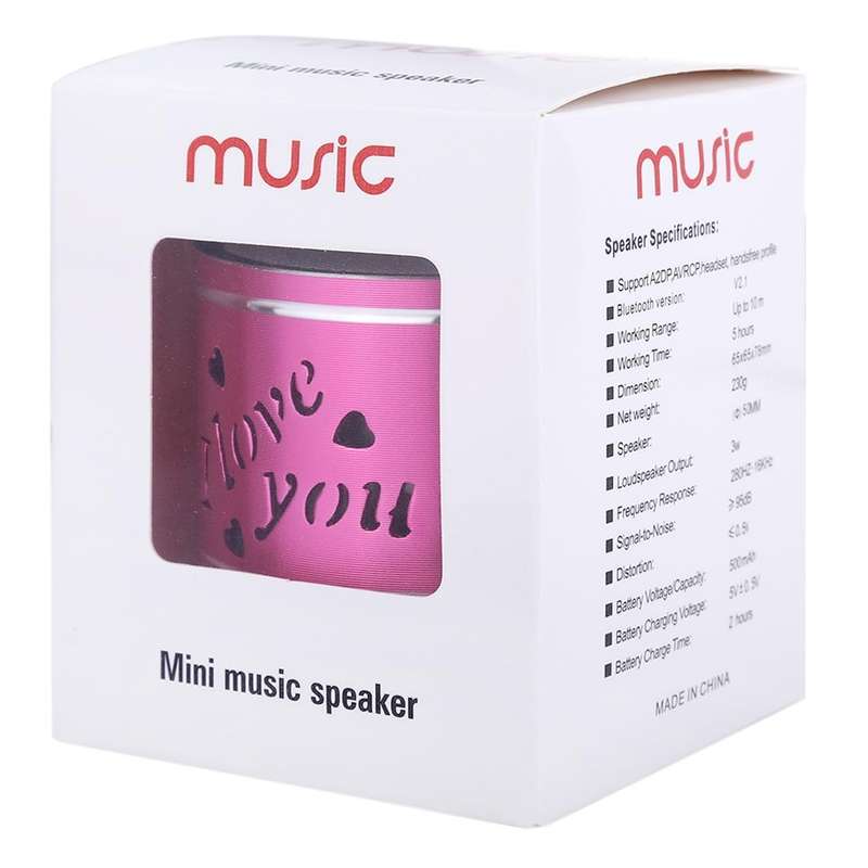 A9L Mini Portable Bluetooth Stereo Speaker with RGB LED Light, Built-in MIC, Support Hands-free C...