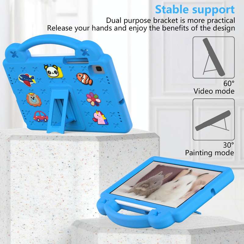 For Samsung Galaxy Tab S6 10.5 2019 T860/T865 Handle Kickstand Children EVA Shockproof Tablet Cas...