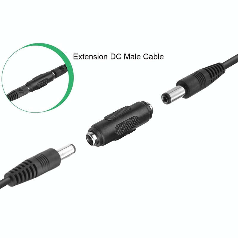 10 PCS 5.5x2.1mm Female to Female Adapter Connector