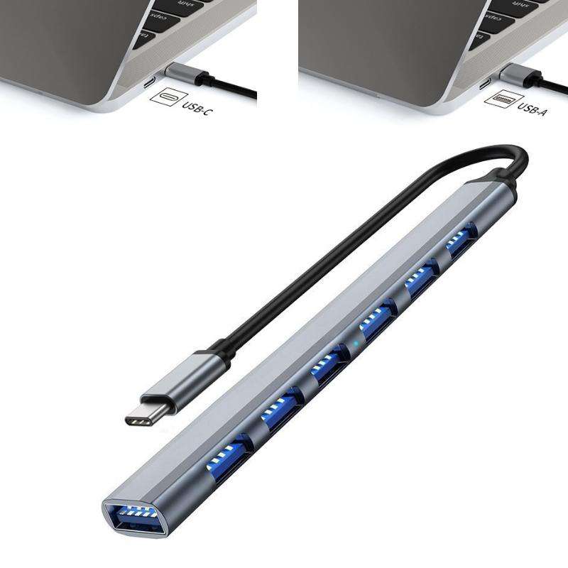 7 in 1 USB3.0 Docking Station Laptop Multifunctional HUB(Type-C Interface)