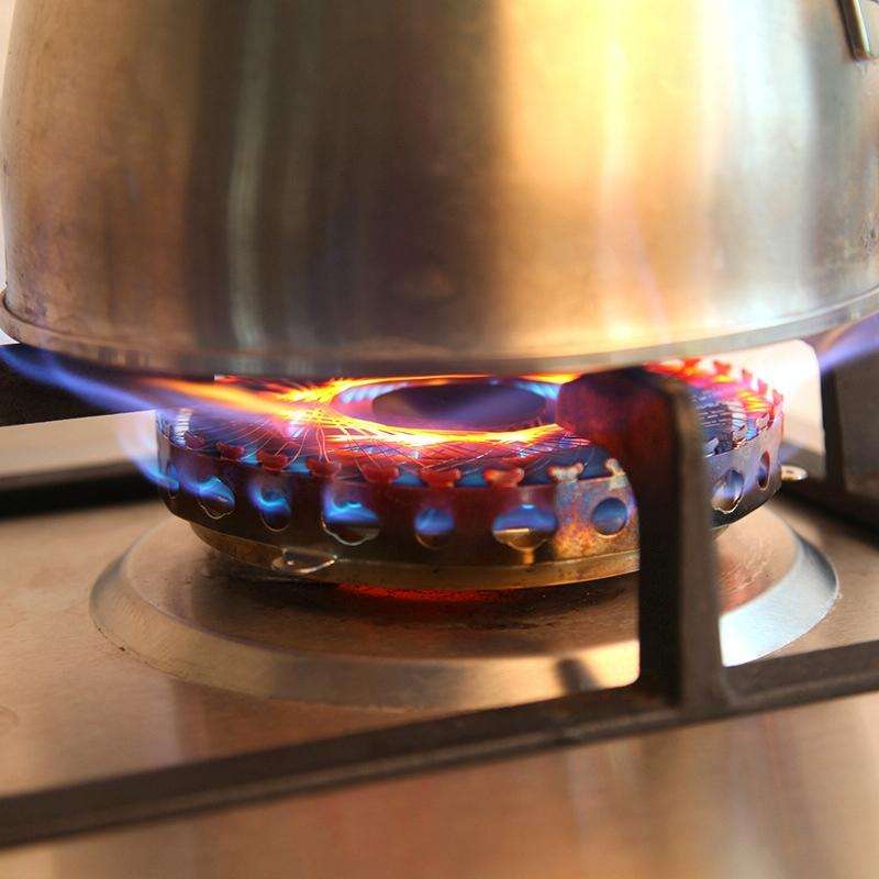 2 PCS Stainless Steel Gas Circle for Gas Cooker Fireproof Windproof Gas Energy Saving Hood Kitche...