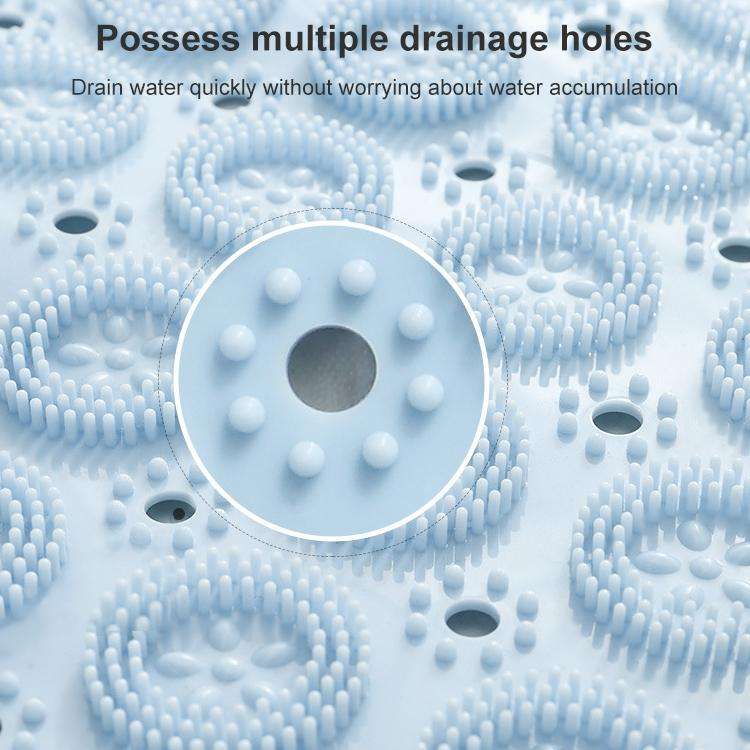 Bathroom Anti-slip Round Mat Suction Cup Massage Foot Pad(Pink)