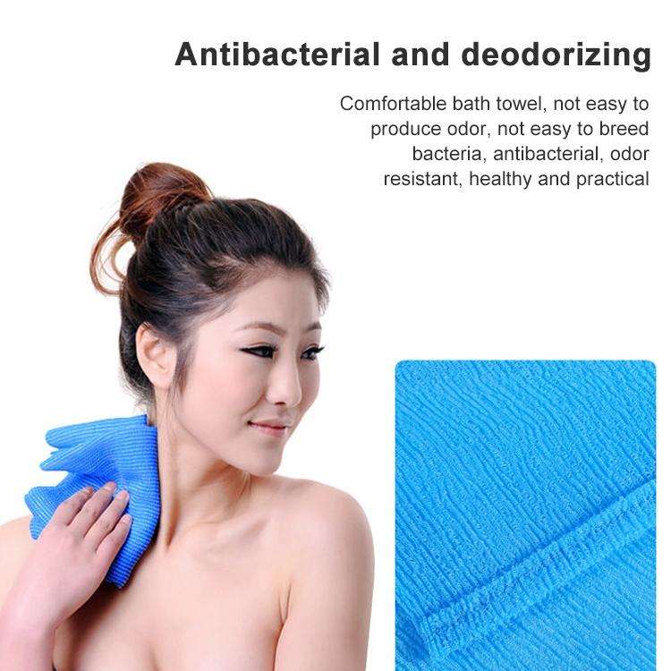 2 PCS Long Nylon Mesh Bath Shower Body Washing Clean Exfoliate Puff Scrubbing Towel Cloth Scrubbe...