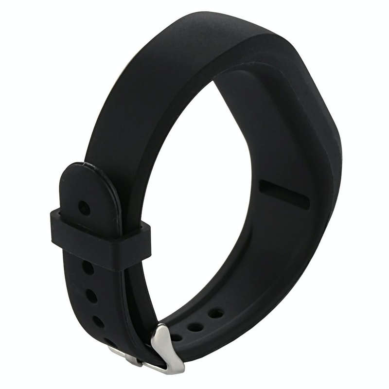 For Garmin Vivofit 3 Smart Watch Silicone Watch Band, Length: about 24.2cm(Black)