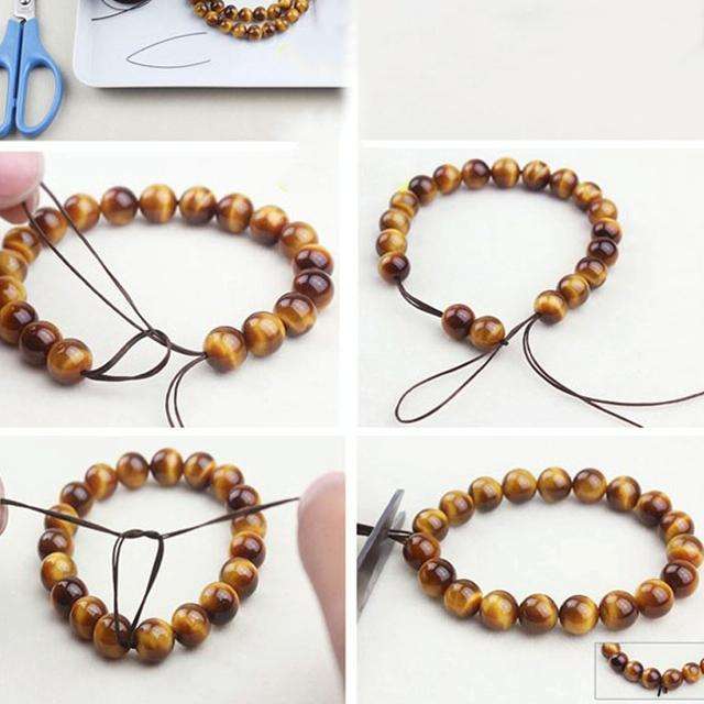 2 PCS 50m/bag 0.5mm Round Elastic Cord Beading Stretch Thread/String/Rope for Necklace Bracelet J...