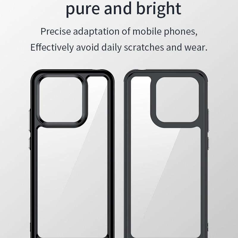 For Xiaomi Redmi 10C Colorful Series Acrylic + TPU Phone Case(Transparent)