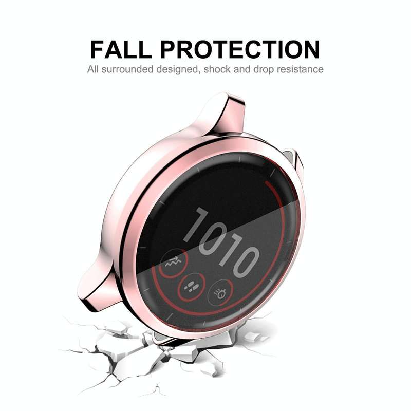 For Garmin Venu 2 45mm / Vivoactive 4 45mm ENKAY Hat-Prince Full Coverage Electroplate TPU Soft C...