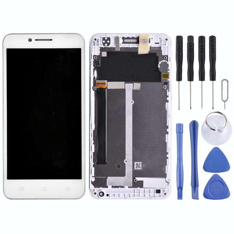 OEM LCD Screen for Lenovo Vibe C A2020 A2020a40 Digitizer Full Assembly with Frame (White)