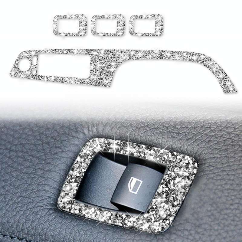 For BMW 3 Series E90 / 320i / 325i 2005-2012 Car Window Lift Panel with Folding Key 37.8cm Diamon...