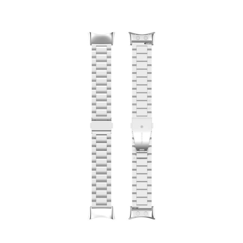 For Garmin Forerunner 45 / 45S / Swim 2 Universal Three Beads Stainless Steel Watch Band(Silver)