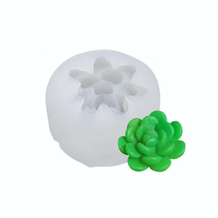 SX-ZW-136 Fleshy Three-Dimensional Candle Silicone Mold DIY Handmade Soap Aromatherapy Epoxy Mold