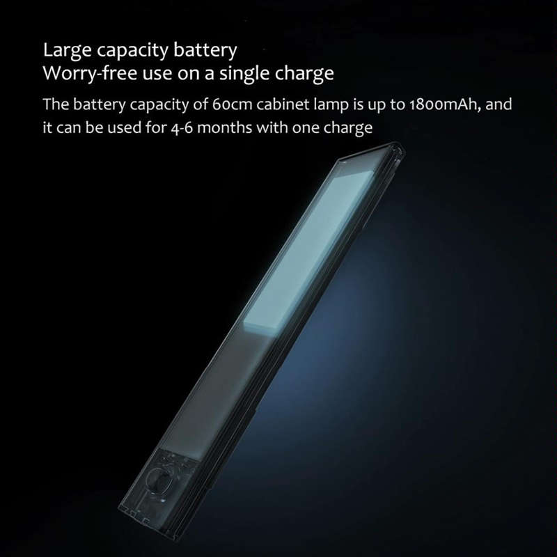 20cm Original Xiaomi Youpin YEELIGHT LED Smart Human Motion Sensor Light Bar Rechargeable Wardrob...